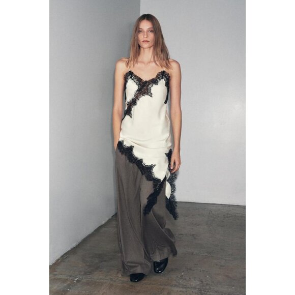 ZARA ASYMMETRIC LACE DRESS ZW COLLECTION - Picture 2 of 11